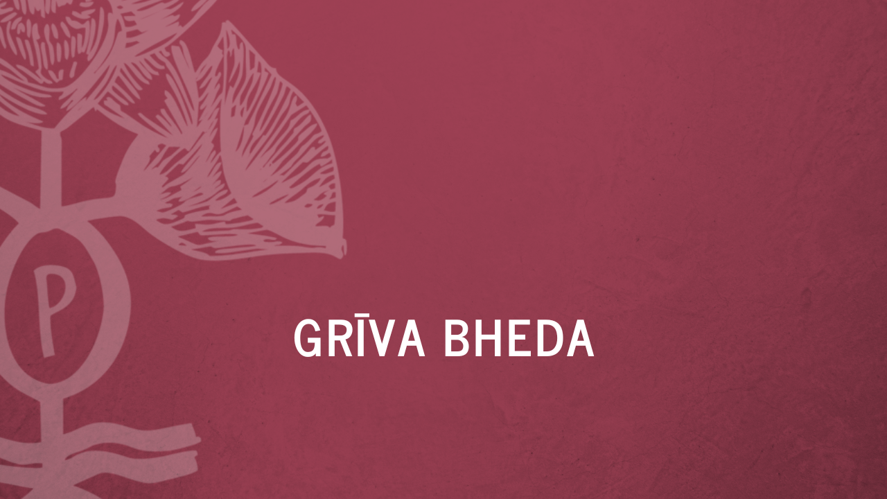 GRĪVA BHEDA – Movimento do pescoço